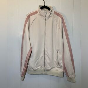 Jordan Craig Legacy Edition Cream and Pink Track Jacket Size Large NWOT